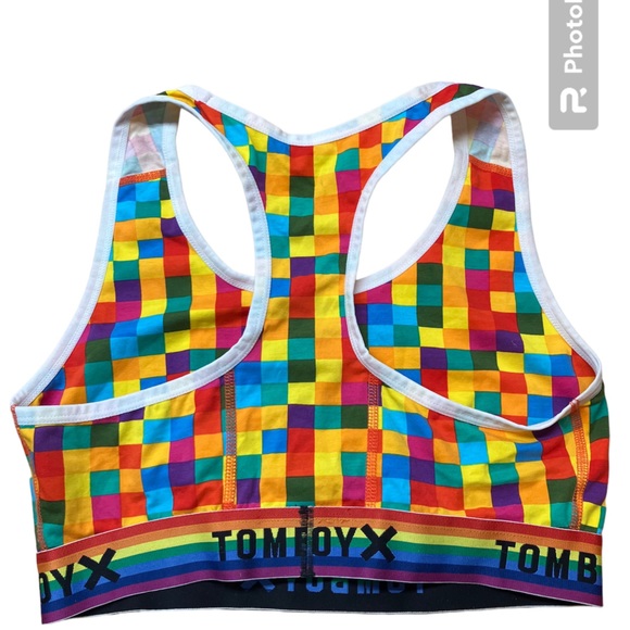 TomboyX Rainbow Squared Bralette - Med - Picture 2 of 5